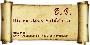 Bienenstock Valéria névjegykártya